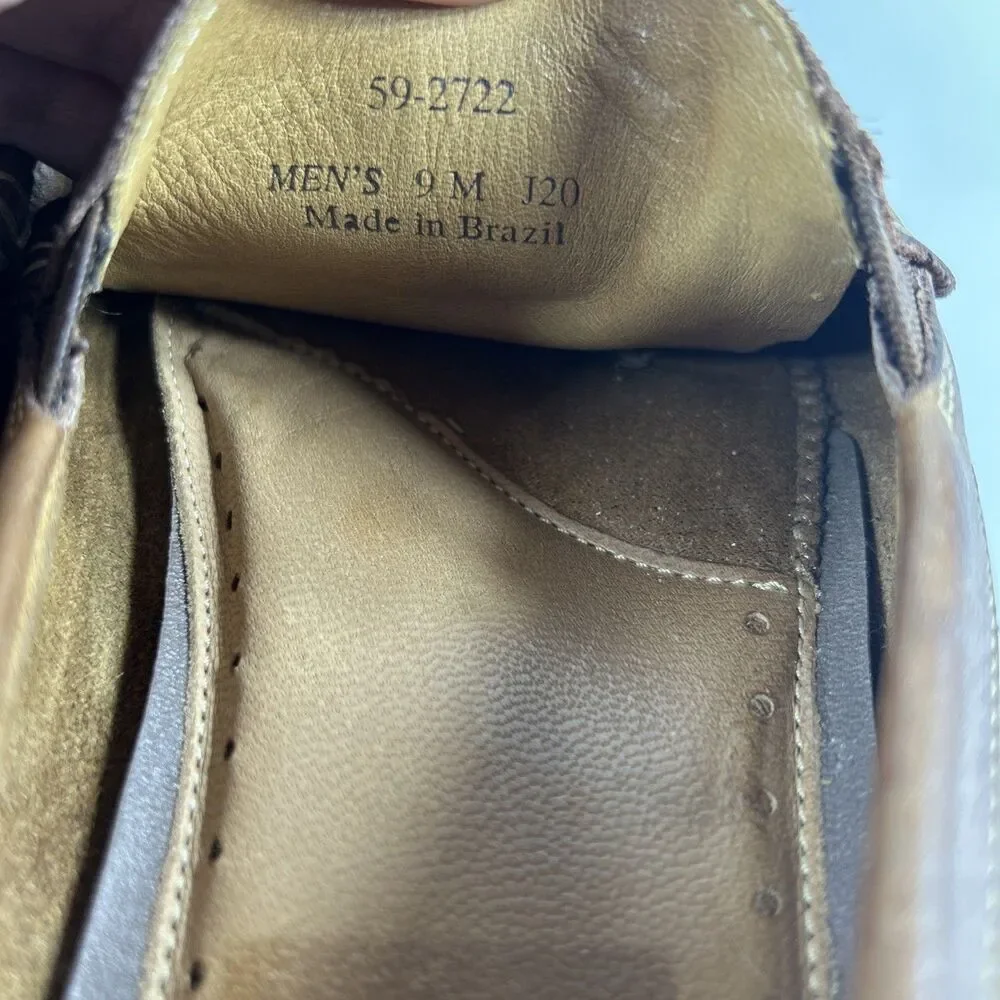Johnston & Murphy Nichols Venetian Shoes Size 9 M  Tan Sheepskin Driving Loafer